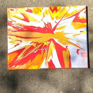 Spin art painting wall decor., Art.